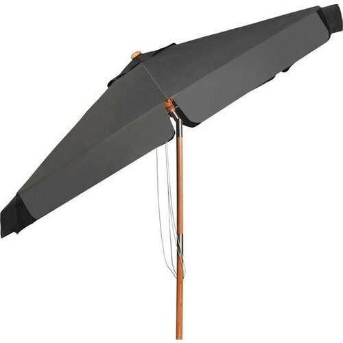 Tweedekans Coast 3m Parasol met Verstelbare Kanteling 8 Kruisbeugels & Waterdichte Polyester Stof met UV Bescherming Grijs Tweedehands
