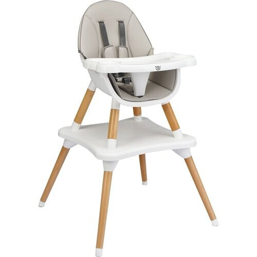 Tweedekans Coast 4-in-1 Babystoel Eetstoel - In Hoogte Verstelbaar - Grijs Tweedehands