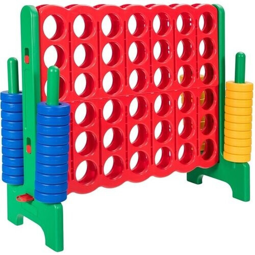 Tweedekans Coast 4-Op-Een-Rij Speelset - Met 42 Jumbo Ringen -120 x 42x 104cm - Groen/Rood Tweedehands