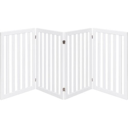 Tweedekans Coast - 4-Pans Dierenhek voor Kleine en Middelgrote Huisdieren - 89 cm - Wit Tweedehands