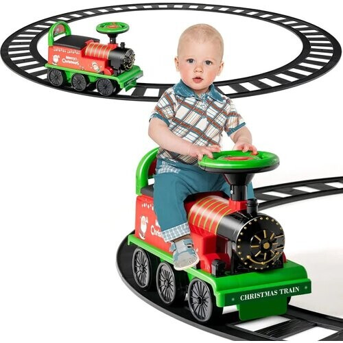 Tweedekans Coast 6V Electric Children's Train om rechtop te zitten met 16 stuks rails voor kinderen vanaf 3 jaar Tweedehands