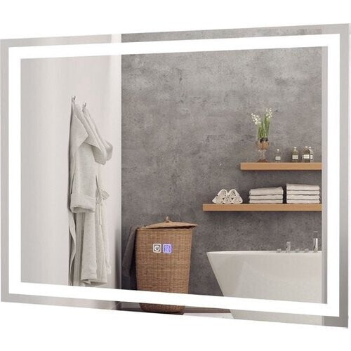 Tweedekans Coast Badkamerspiegel – Met LED Verlichting – Verstelbare Helderheid & Kleurtemperatuur – 80 x 60 cm Tweedehands