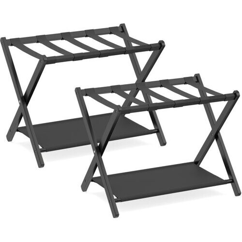 Tweedekans Coast Bagagesteunen - Set van 2 - Opvouwbaar - Bamboe - Zwart Tweedehands