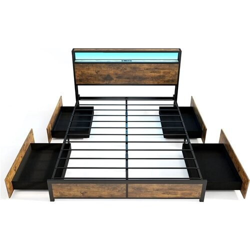 Tweedekans Coast Bedframe - 2-Persoons - 160 x 200 cm - Industrieel - Max. 500 kg Tweedehands