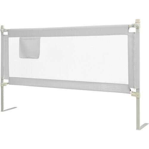 Tweedekans Coast Bedhek Afsluitbaar 176,5 x 25 x 101,5 cm Grijs – 24 Instelbare Hoogtes en Zijvak Tweedehands