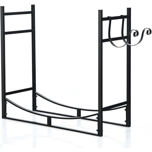 Tweedekans Coast Brandhoutrek - Metaal - Zwart - 84 x 33 x 76 cm Tweedehands
