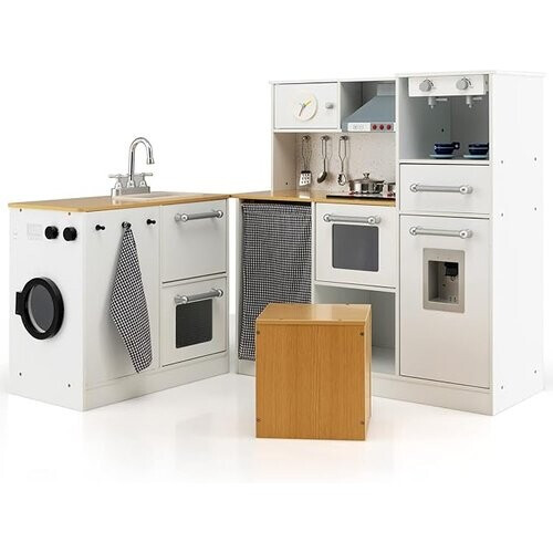 Tweedekans Coast Children's Kitchen Set Speel keuken met lichte ontlasting koffiezetapparaat water dispenser fornuis Tweedehands