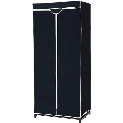 Tweedekans Coast Draagbare Kledingkast - Stof - 74 x 50 x 172 cm - Zwart Tweedehands