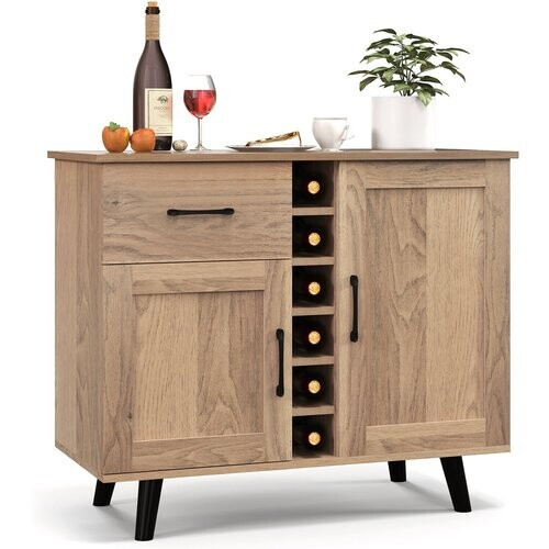 Tweedekans Coast dressoir keukenkast met deuren en laden keukenkaas in het landhuis stijl 90 x 40 x 79 cm natuur Tweedehands