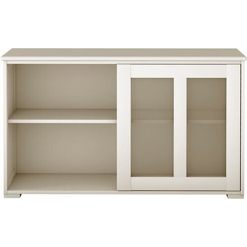 Tweedekans Coast Dressoir met schuifdeuren - 107 x 33 x 63 cm - Crèmewit Tweedehands