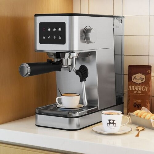 Tweedekans Coast Espressomachine - 20Bar - Touchscreen - Melkopschuimer - 1.7L - RVS - Zilver Tweedehands