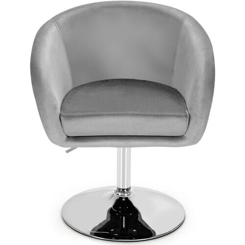 Tweedekans Coast Fluwelen Stoel met Ronde Rugleuning - Draaibaar - Verstelbare Hoogte - 61 x 52 x 72-86 cm - Groen Tweedehands