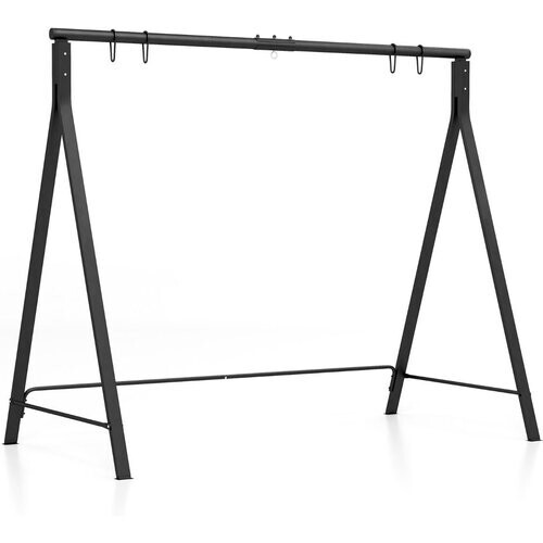 Tweedekans Coast Frame voor Schommelbank/Hangstoel - 5 Ophangringen - Metaal Zwart -210 x 115 x 175 cm - Max 160kg Tweedehands