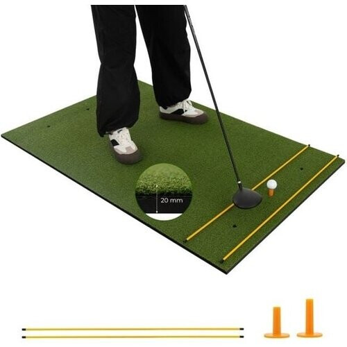 Tweedekans Coast Golftrainingsmat - Synthetisch Gras - Met 2 Clubs - Groen Tweedehands