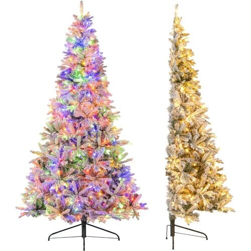 Tweedekans Coast Half Kunstkerstboom Voorverlicht 210 cm – Sneeuw Effect – Wit/Groen – 126 x 63 x 210 cmCoast Half Kunstkerstboom Voorverlicht 210 cm – Sneeuw Effect – Wit/Groen – 126 x 63 x 210 cm Tweedehands