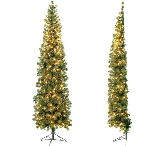 Tweedekans Coast Halve Kunstkerstboom met 150 LED-lampjes - 210 cm Tweedehands