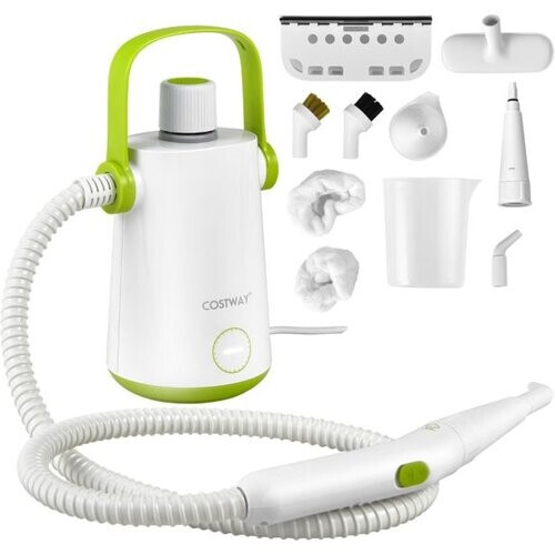Tweedekans Coast Handstoomreiniger – 1000W – 300 ml – Incl. 10 Accessoires – 14 x 12 x 25 cm – Groen/Wit Tweedehands