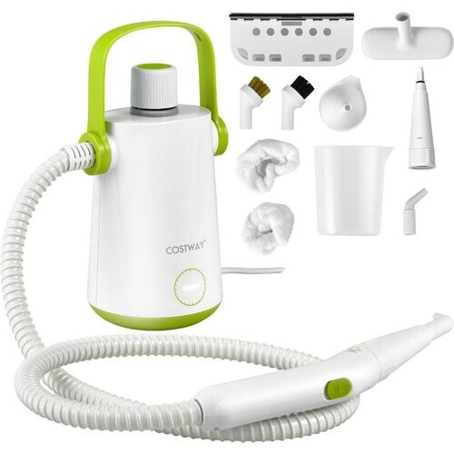 Tweedekans Coast Handstoomreiniger 1000W - 300ml Watercapaciteit en 10 Accessoires - Groen/Wit Tweedehands