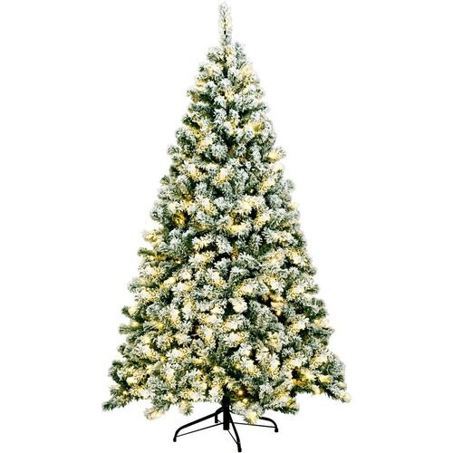 Tweedekans Coast Hoge Kunstkerstboom MET Warme LED Lampjes Sneeuwbedekt - 180 cm Tweedehands