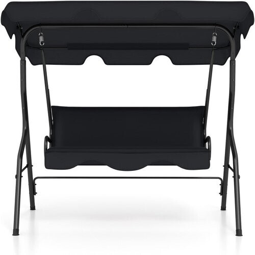 Tweedekans Coast Hollywood 3-Zits Schommelbank - Zwart -172 x 154 x 110 cm Tweedehands