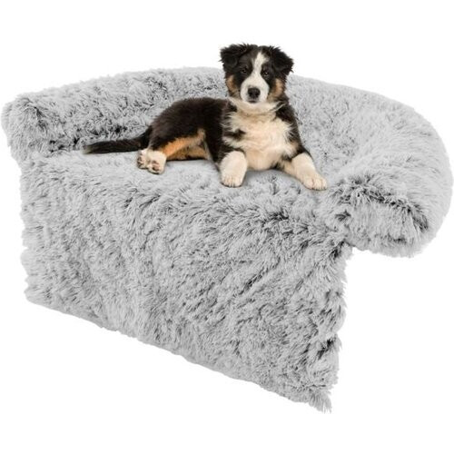 Tweedekans Coast Hondendeken - Pluche - Wasbaar - 112 x 108 x 18 cm - Grijs Tweedehands