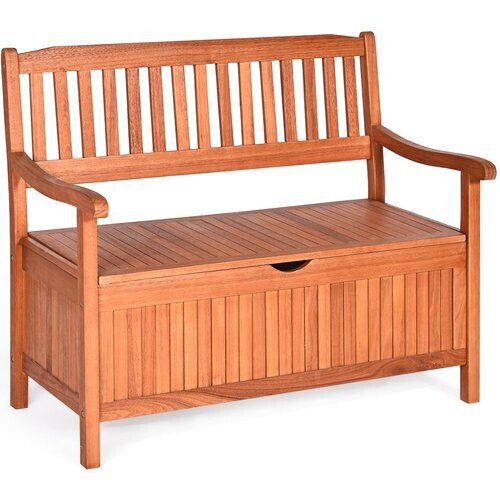 Tweedekans Coast Houten Tuinbank met Opbergruimte - 107 x 59 x 90 cm Tweedehands