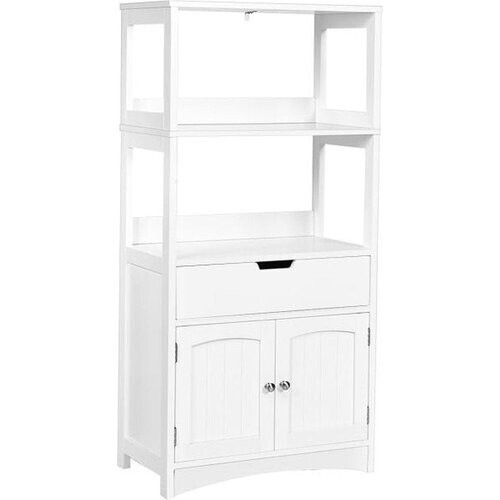 Tweedekans Coast huishoudelijke plank opbergkast keukenkast met lade wit 32,5 x 60 x 122 cm Tweedehands