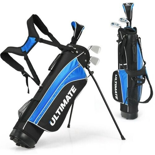 Tweedekans Coast Junior Complete Golfclub Set Voor de Leeftijd 8 tot 10 Perfect voor Kinderen Jongeren Jongens & Meisjes (Blauw) Tweedehands