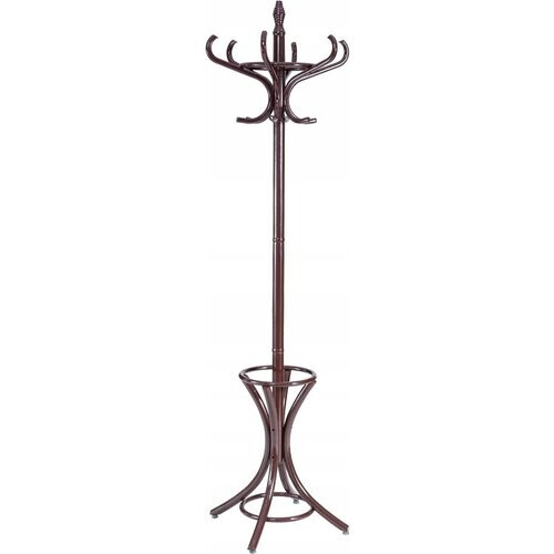 Tweedekans Coast Kapstok met Parapluhouder en 12 haken - 51 x 51 x 184 cm - Bruin Tweedehands