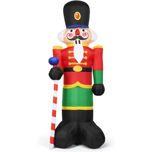 Tweedekans Coast Kerst Notenkraker Opblaasbaar - 2.4M - Met 3 LED-lampjes Tweedehands