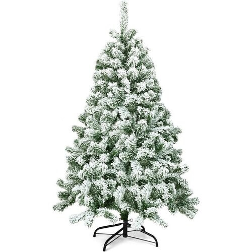 Tweedekans Coast Kerstboom (Besneeuwd) - 630 Dichte PVC-Naalden & Metalen Standaard - 180 cm - PVC/Metaal - Besneeuwd Groen Tweedehands