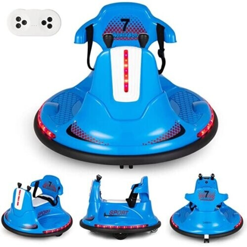 Tweedekans Coast Kinderauto Elektrisch 6V Met Muziek & Kleurrijke LED Lichten - Blauw Tweedehands