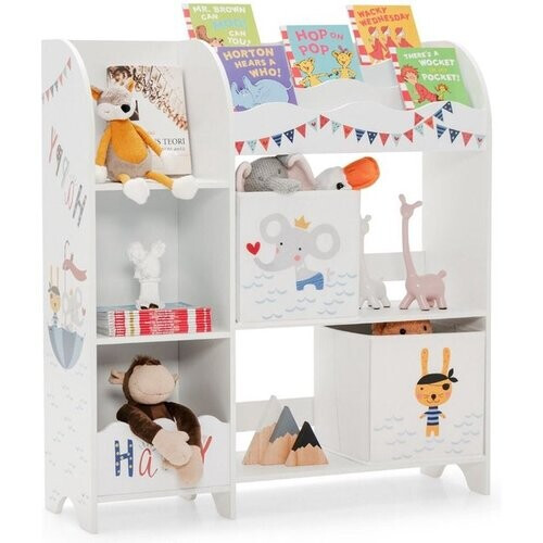 Tweedekans Coast Kinderen Opbergkast met 5 compartimenten en 2 stoffenladen Piraat Tweedehands