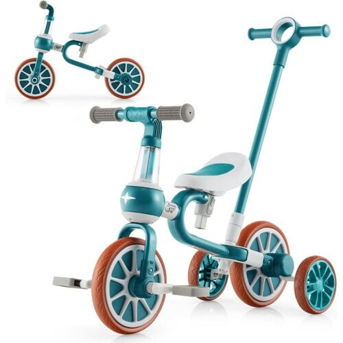 Tweedekans Coast Kinderfiets - 4-in-1 - Verstelbaar - 37 x 72 x 101cm - groen Tweedehands