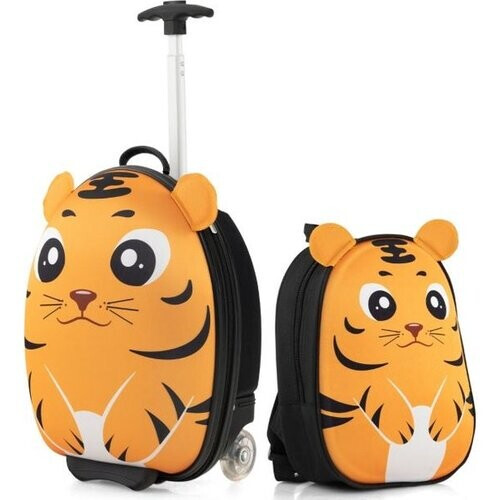 Tweedekans Coast Kinderkofferset - Krasbestendig - Koffer & Rugzak - Geel Tweedehands