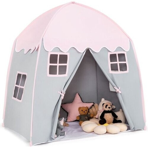 Tweedekans Coast Kindertent Grote Prinsessentent met draagtas antislipmat rits roze Tweedehands