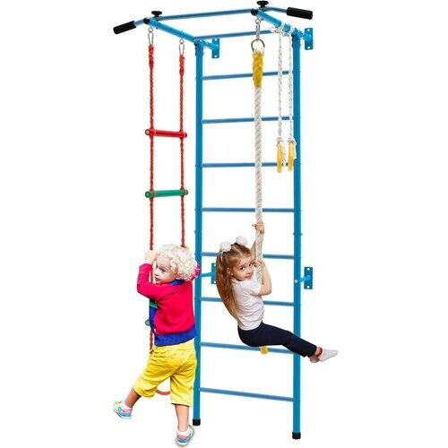 Tweedekans Coast Klimrek Voor Kinderen - Met Ringen - 110 x 83 x 220 cm - Blauw Tweedehands