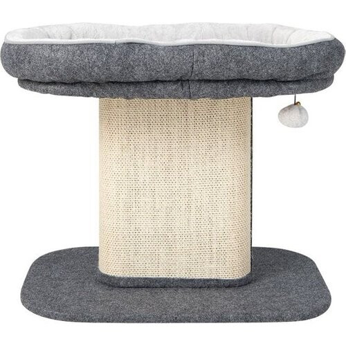 Tweedekans Coast Krabmeubel Kat – Met Zitstok & Sisalplaat – max. 20 kg – 59 x 39,5 x 50 cm – Grijs Tweedehands