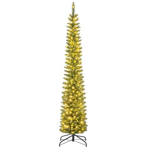 Tweedekans Coast Kunstkerstboom Met 499 Takken - 200 Warmwitte LED-Lampjes - 210 cm Hoog - Groen Tweedehands