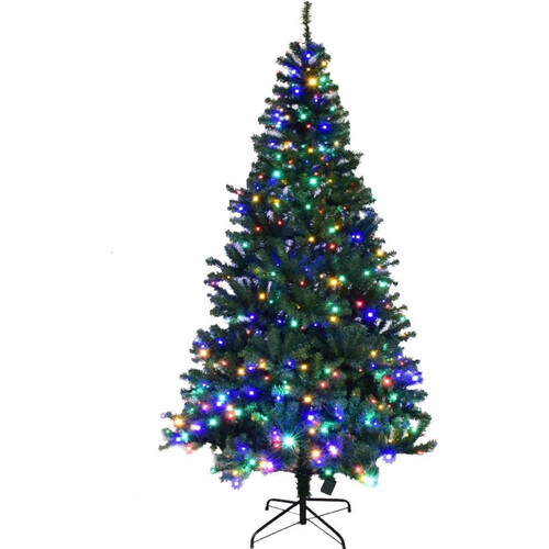 Tweedekans Coast Kunstkerstboom met LED-verlichting – 210 cm – Groen – Ø 115 cm Tweedehands