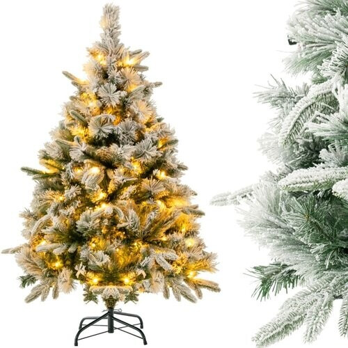 Tweedekans Coast Kunstkerstboom met Sneeuw en 150 Warmwitte LED-lampjes - 136cm Tweedehands