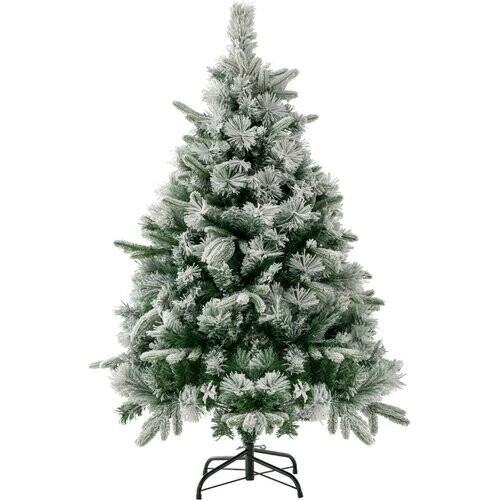 Tweedekans Coast Kunstkerstboom Met Sneeuw En Verlichting - 150 Warmwitte LED-Lampjes - 136 cm Hoog - Groen Tweedehands