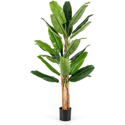 Tweedekans Coast Kunstmatige Bananenboom met 27 Grote Bladeren - 195 cm Tweedehands