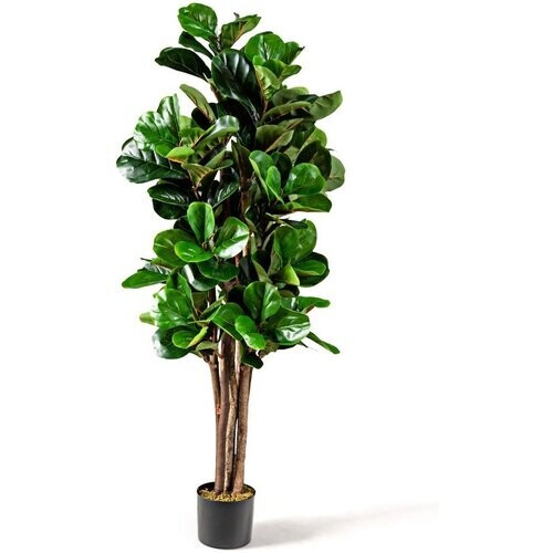 Tweedekans Coast Kunstmatige Vijgenboom – Inclusief Bloempot – Kamerplant - 1,5 m Tweedehands