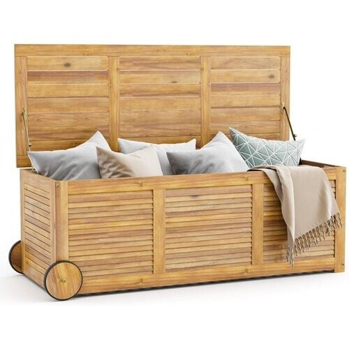 Tweedekans Coast Kussenbox – Waterbestendig – 182 liter – Acaciahout – 127 x 50 x 45 cm – Bruin Tweedehands