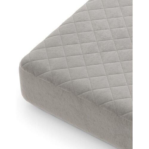 Tweedekans Coast Luxe Superzachte Matrasbeschermer 90x200 cm Grijs – Ademend Fluweel met Diepe Hoek en Antislip Onderkant Tweedehands