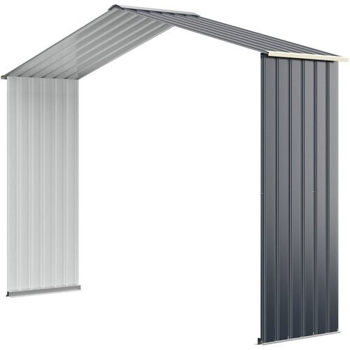 Tweedekans Coast Metalen Tuinhuis Uitbreidingsset - 213 x 162 x 64 cm - Grijs Tweedehands