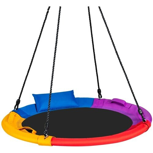 Tweedekans Coast Nestschommel Ronde Kinderschommel Verstelbaar - 100/160 cm - Kleurrijk Tweedehands