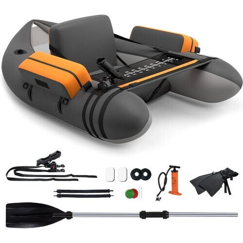 Tweedekans Coast Opblaasbare Vissersboot - Hengelhouder - PVC & Polyester - 135 x 109 x 54 cm - Camouflage Tweedehands