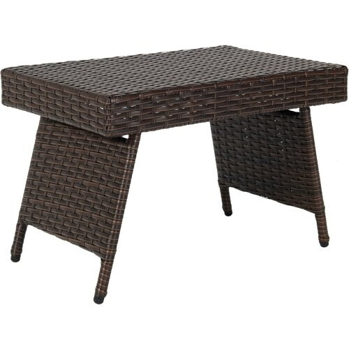 Tweedekans Coast opvouwbare koffietafel voor buiten met PVC blad 60 x 40 x 40 cm Bruin Tweedehands